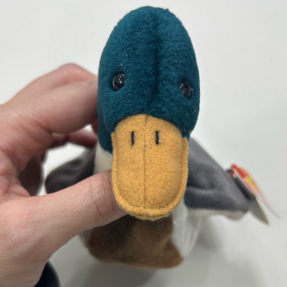 Extremely Rare Beanie Babie Jake with off centre face, errors and red stamp